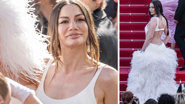 Demet Özdemir kırmızı halıda dikkat çekti