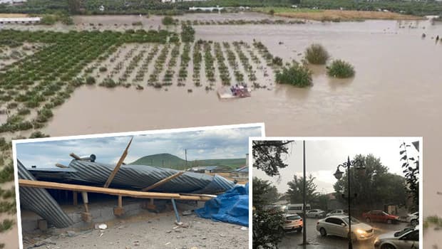 Sağanak yağışlar sonrası yıkıcı etkiler yaşandı
