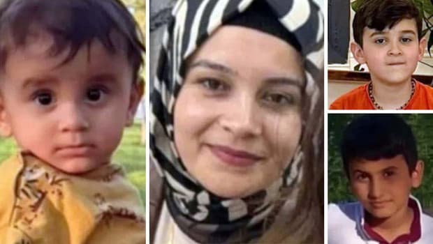 Adıyaman'da trafik kazasında hayatını kaybeden anne ve 3 çocuğu defnedildi