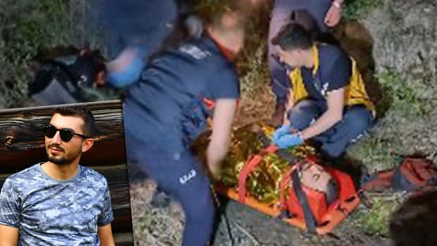 Yamaç paraşütüyle dere yatağına düşen sağlık personeli 5 saat sonra kurtarıldı