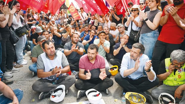 Doruk Madencilik işçileri yeniden eylemde