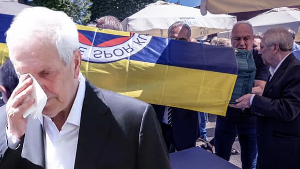 Aziz Yıldırım, Derviş Köksal Özbek'in cenazesinde duygusal anlar yaşadı