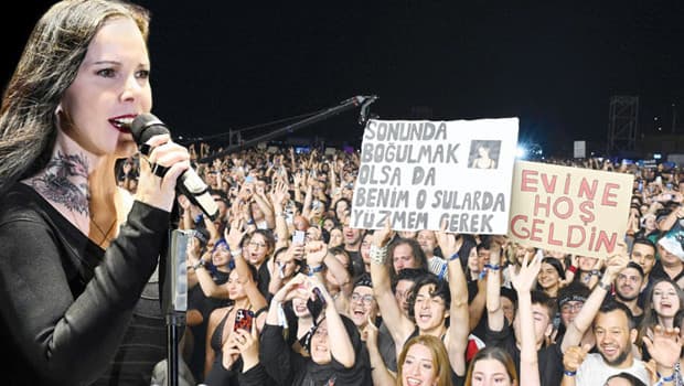 Şebnem Ferah İzmir Arena'da konser verdi