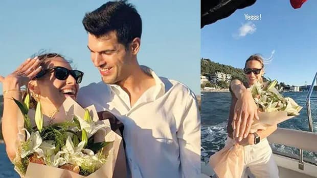 Tolga Mendi ve Damla Can nişanlandı