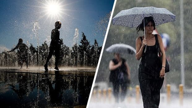 Meteoroloji'den sağanak yağmur ve sıcak hava uyarısı