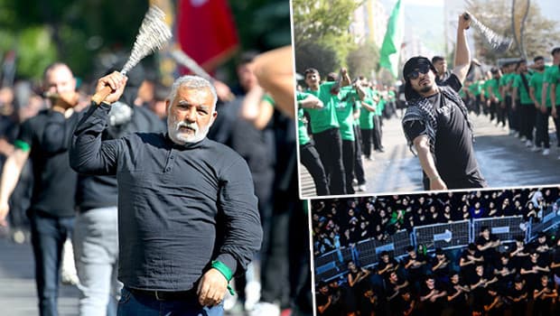 Kerbela şehitleri anma etkinliğinde yüzlerce kişi bir araya geldi