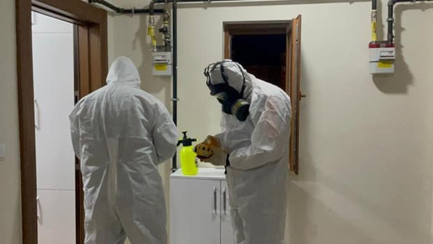 Karaman'da apartman sakinleri böcek ilacı nedeniyle tahliye edildi
