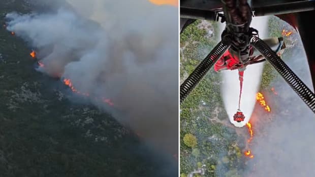Antalya Kaş'ta orman yangını kontrol altına alınıyor
