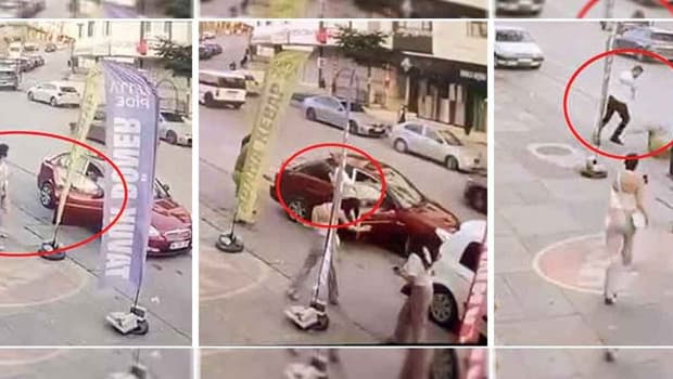 Emekli adam, kız kuzenlere taciz edenlere müdahale ederken dövüldü