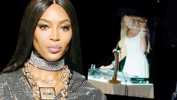 Bozburun'da Naomi Campbell DJ performansı sergiledi