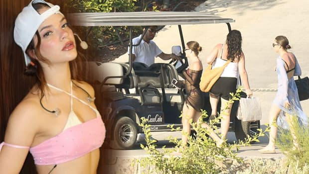 Cennet Koyu'nda Esin Bahat tatil yapıyor