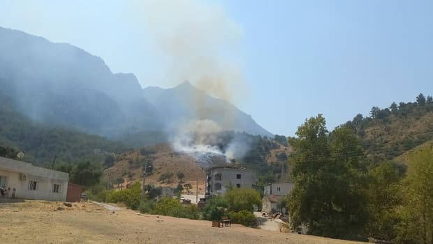 Manisa'da orman yangını başladı, ekipler müdahale ediyor