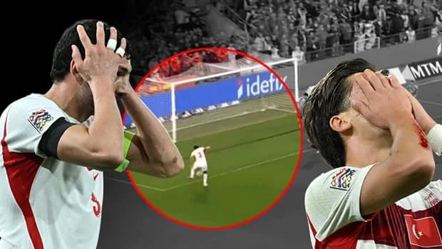 Belçika-Türkiye maçında Merih Demiral'ın kaçırdığı fırsat dikkat çekti