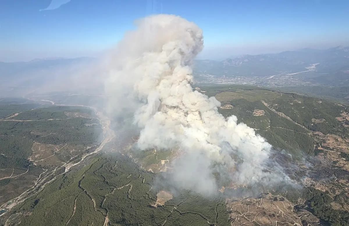 Muğla'da orman yangınına müdahale devam ediyor