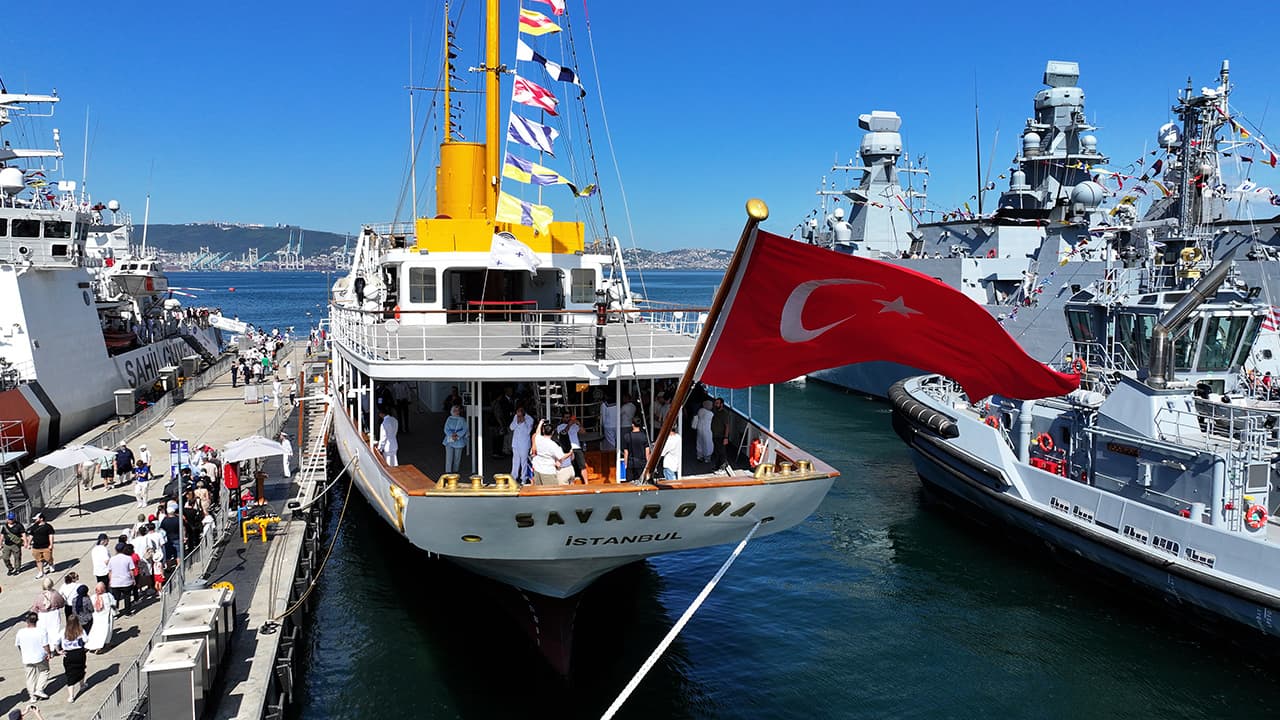 TCG Savarona, TEKNOFEST Mavi Vatan'da sergileniyor