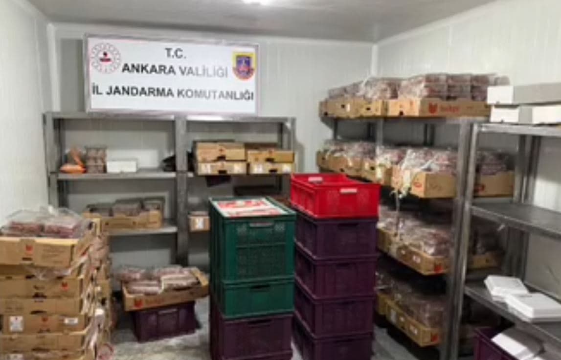 Ankara'da hijyenik olmayan koşullarda 40 ton et ele geçirildi
