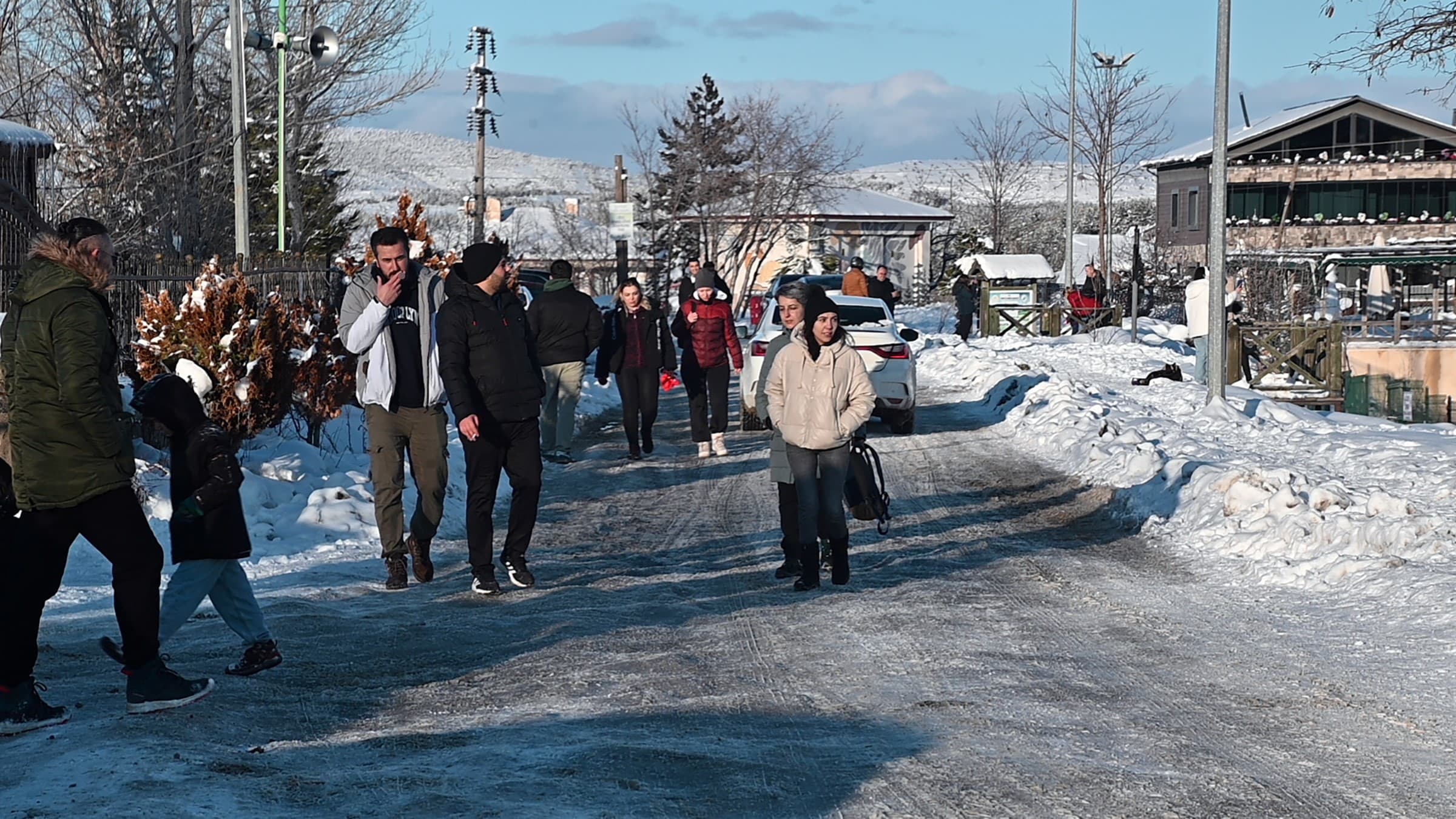 Kar sonrası akın ettiler. İlk kez böylesi oldu