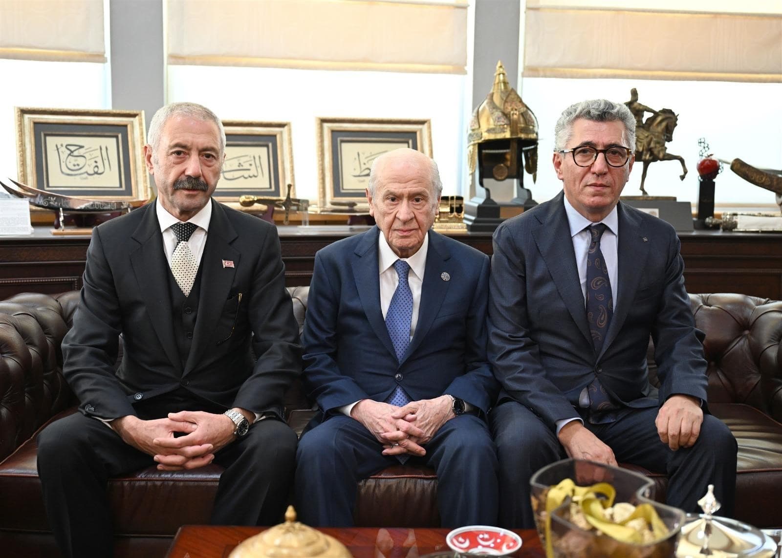 Bahçeli, Sarallar ve Şahinler aileleriyle bir araya geldi