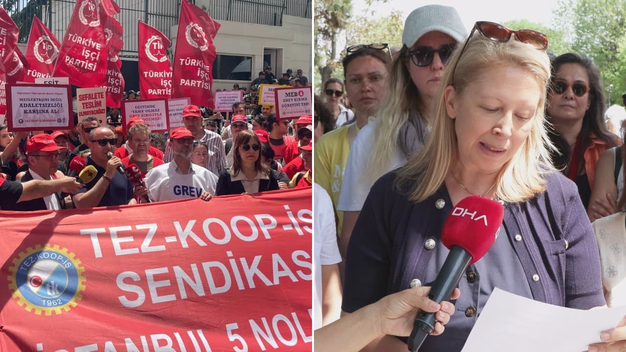 Özel İtalyan Lisesi'nde öğretmen grevi 100 günü geçti