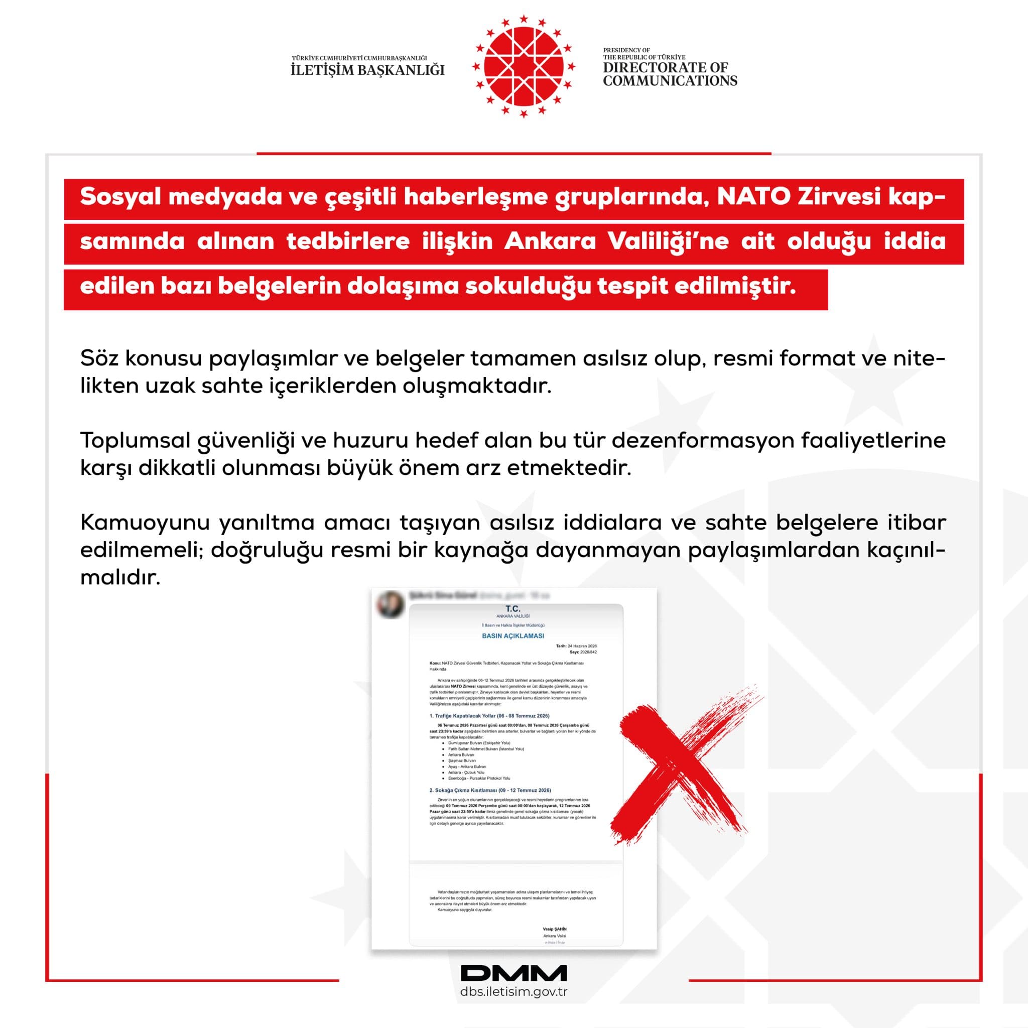 DMM, sahte belgelerle ilgili uyarıda bulundu