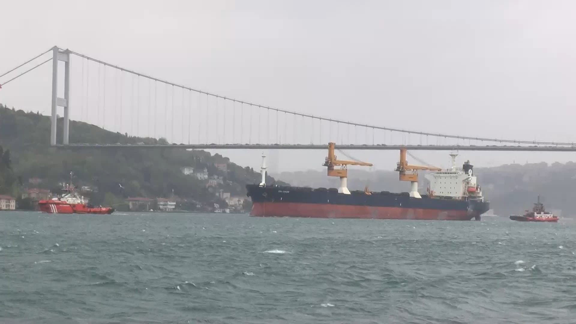 İstanbul Boğazı'nda gemi arızası
