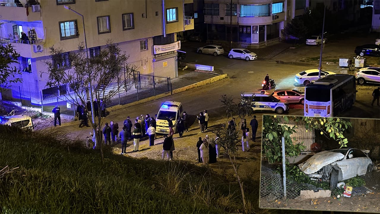 Lastiği patlayan refüje yuvarlandı. Sürücü öldü, annesi yaralandı