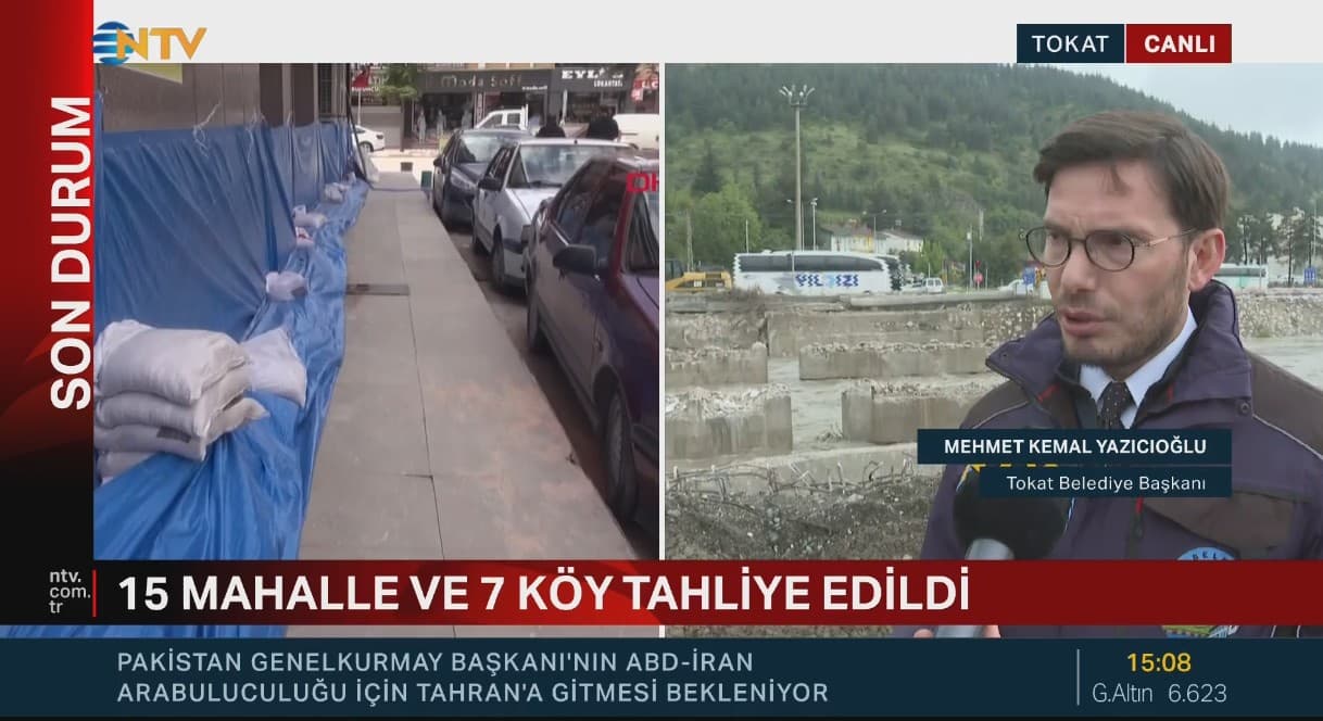 Tokat'ta taşkın riski sürüyor, önlemler alınıyor