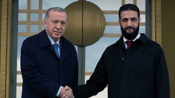 Cumhurbaşkanı Erdoğan'dan Şara'ya telefon. "Suriye'ye destek artarak sürecek"