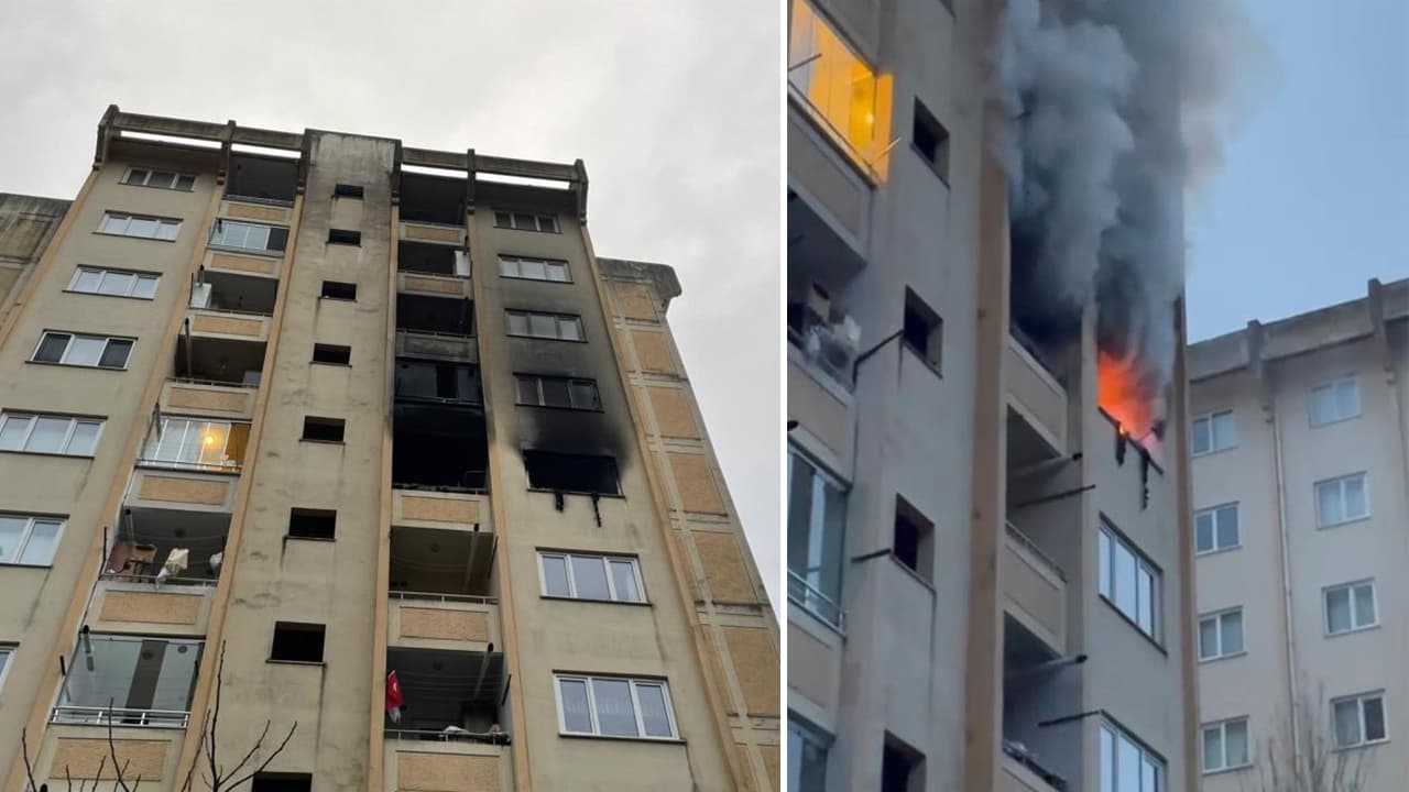 Yaşadığı evi ateşe verdi, babasıyla birlikte mahsur kaldı