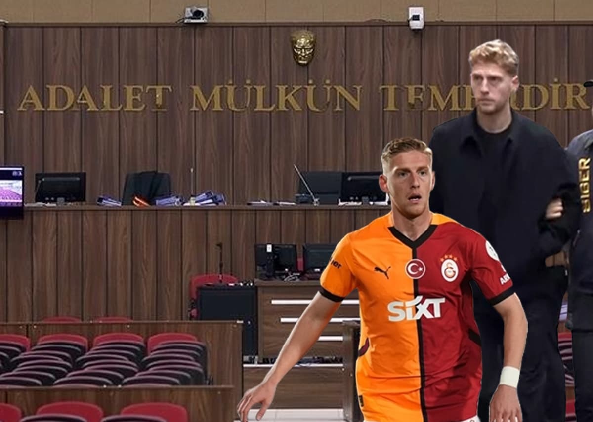 Galatasaraylı futbolcu Metehan Baltacı hakim karşısında