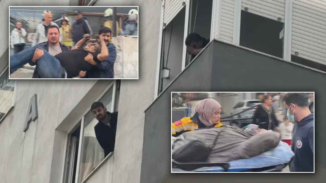 Kadıköy'de 8 katlı binada yangın çıktı, 5 kişi hastaneye kaldırıldı