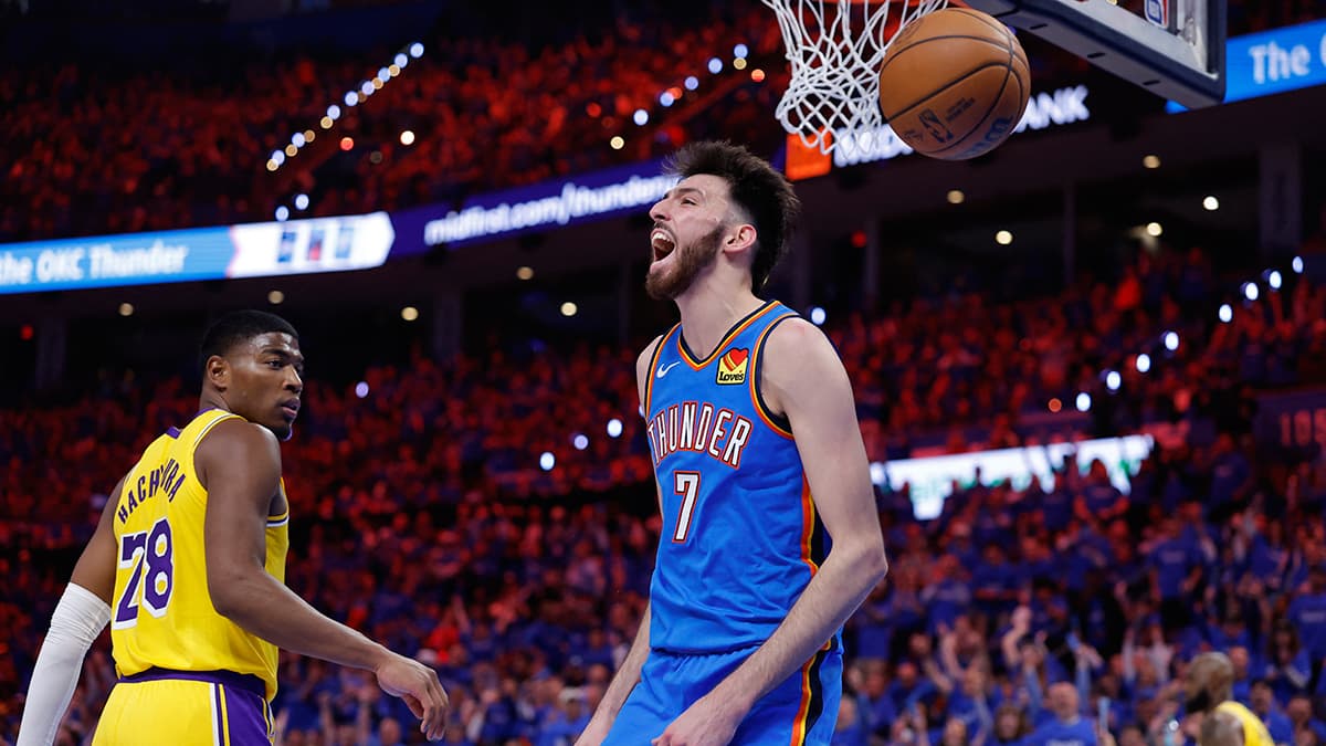 Thunder, Chet Holmgren'in damga vurduğu maçta Lakers'ı yenip seriyi 1-0'a getirdi