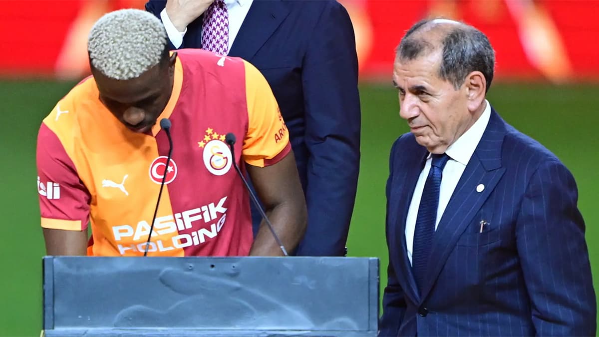 Osimhen'i Galatasaray'dan almaya geldiler! Dursun Özbek'le görüşme | Sporun manşetleri