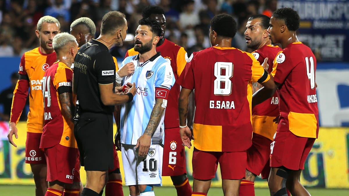 Galatasaray-Erzurumspor maçındaki tartışmalı pozisyonlar değerlendirildi