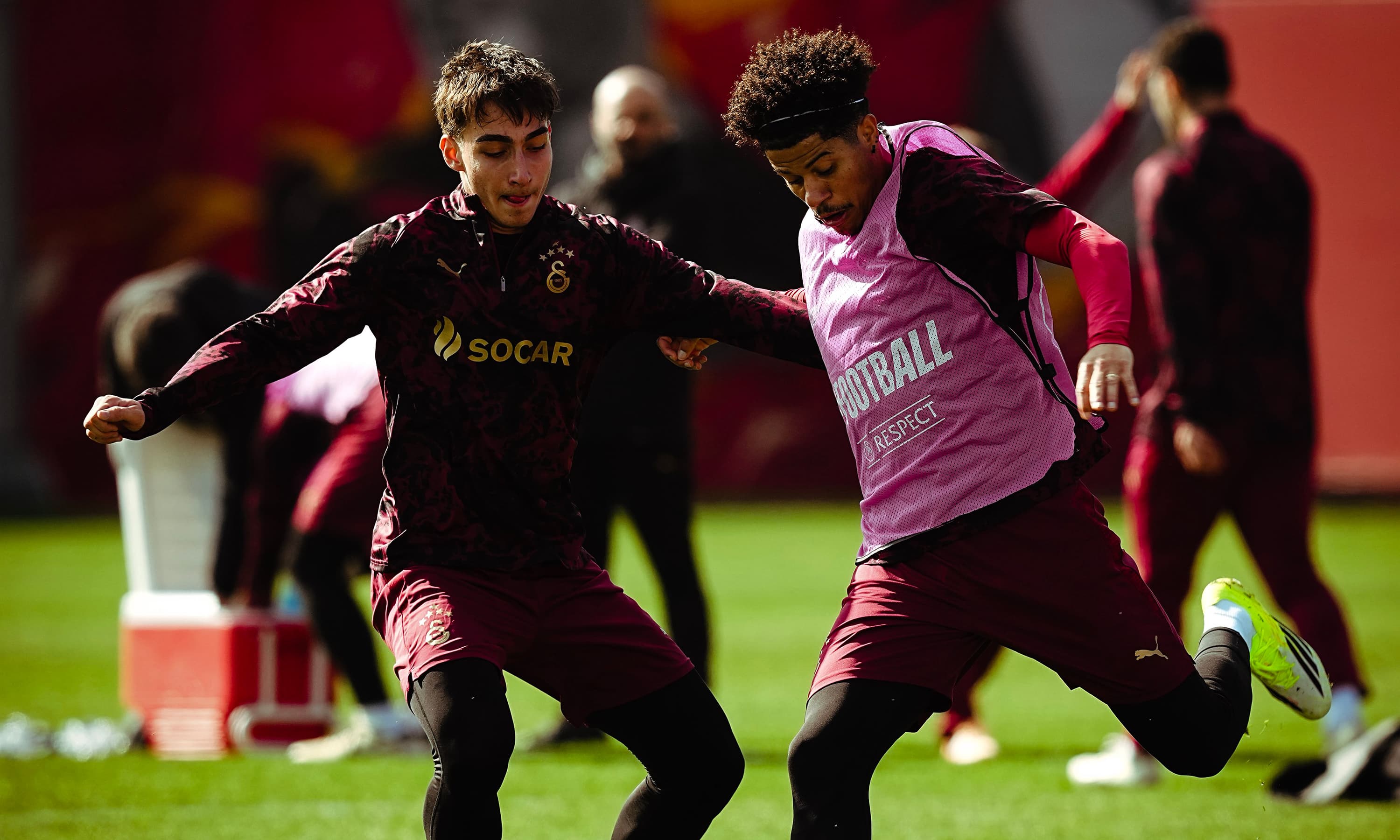 Galatasaray idmanında Gabriel Sara kutlaması