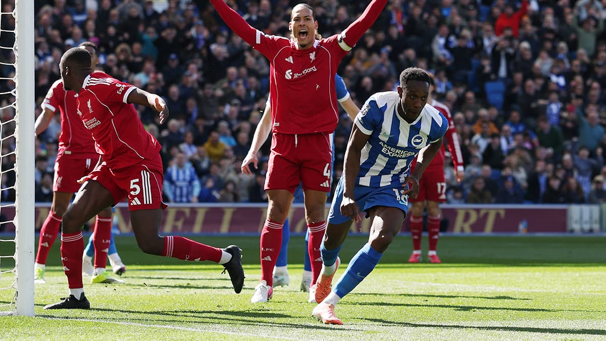 Danny Welbeck'ten şov: Liverpool'a Brighton'dan Şampiyonlar Ligi darbesi