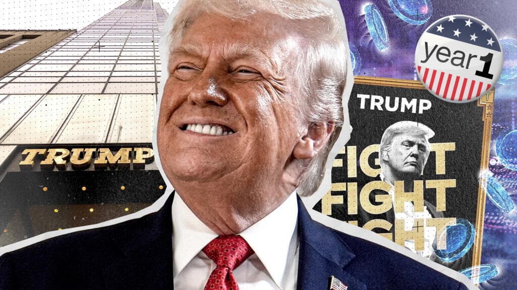 Crypto investments and conflicts of interest: Trump's very profitable year in office