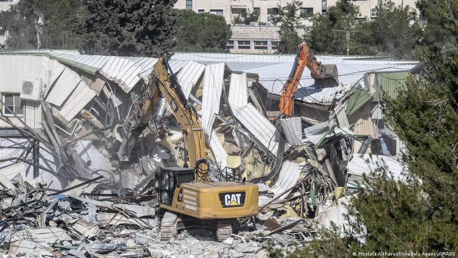 Israel demolishes structures inside UNRWA compound