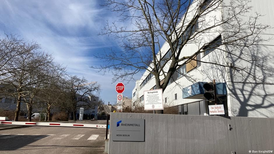 Berlin factory becomes symbol of Germany's militarization debate