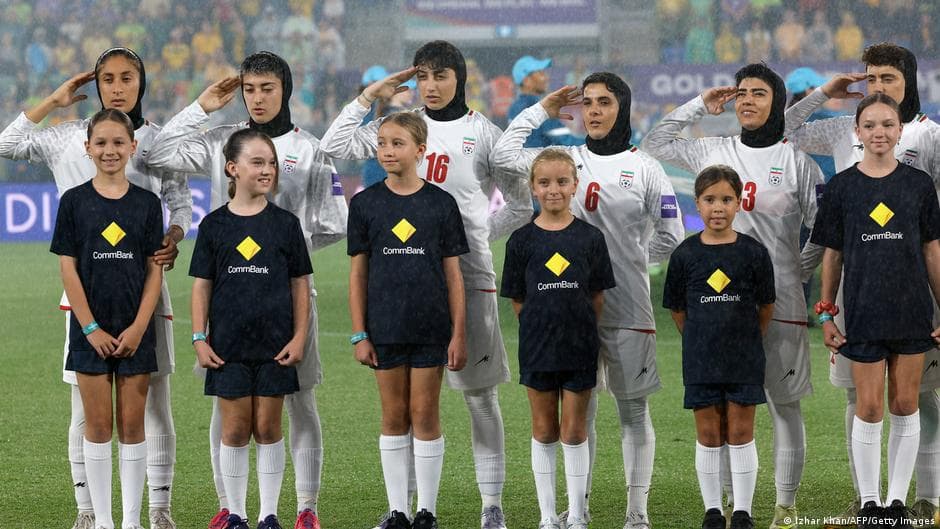 Salute replaces silence for Iran after 'message from home'