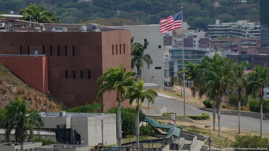 US flag raised at embassy in Venezuela after 7 years