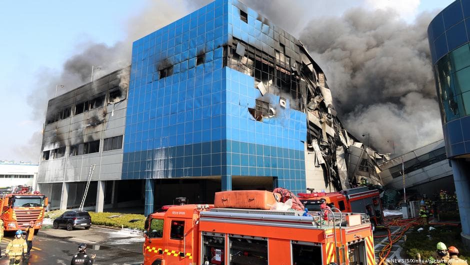 South Korea: Factory fire injures dozens, workers trapped
