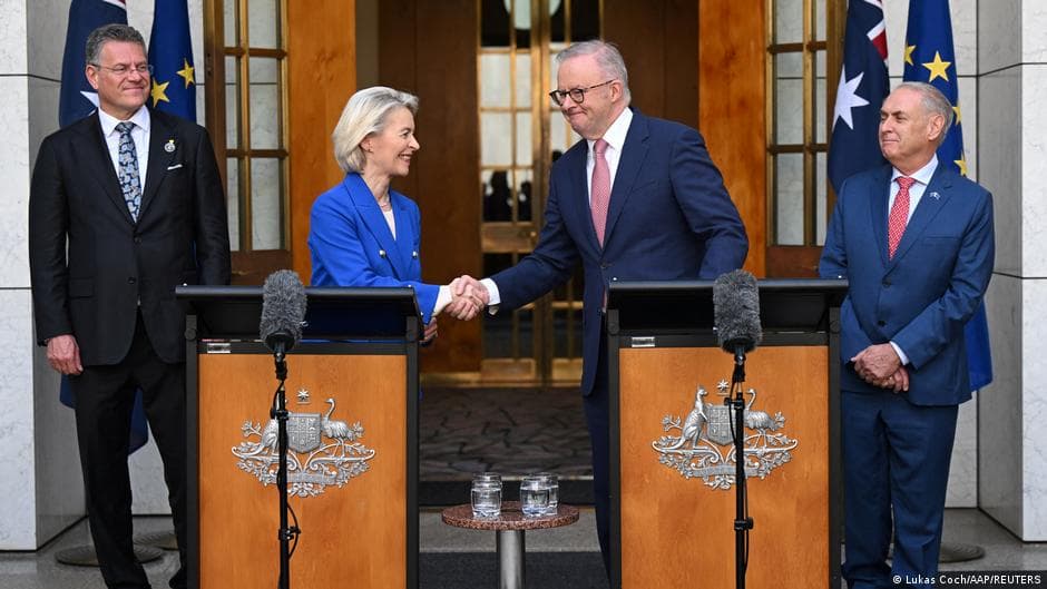 Who wins what in the EU's new trade deal with Australia?