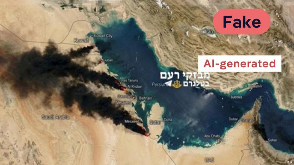 Fact check: Fabricated satellite images distort the Iran war from above