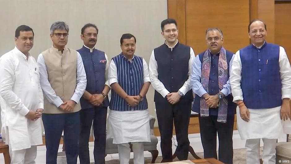 India news: Raghav Chadha, 6 other AAP MPs join BJP