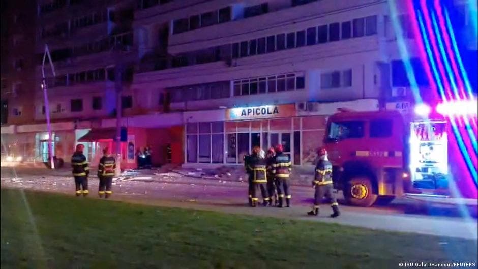 Russian Drone Strikes Apartment Building in Galati, Romania