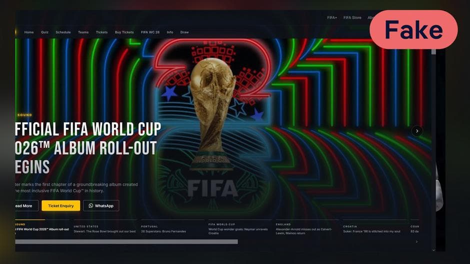 Beware of Fake Ticket Sites for the FIFA World Cup