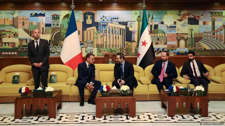 Emmanuel Macron makes historic visit to Syria following Assad's ousting