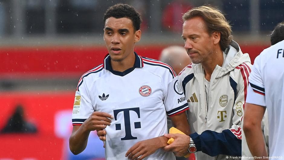Bayern Munich's Jamal Musiala collapses on pitch for second time in four days