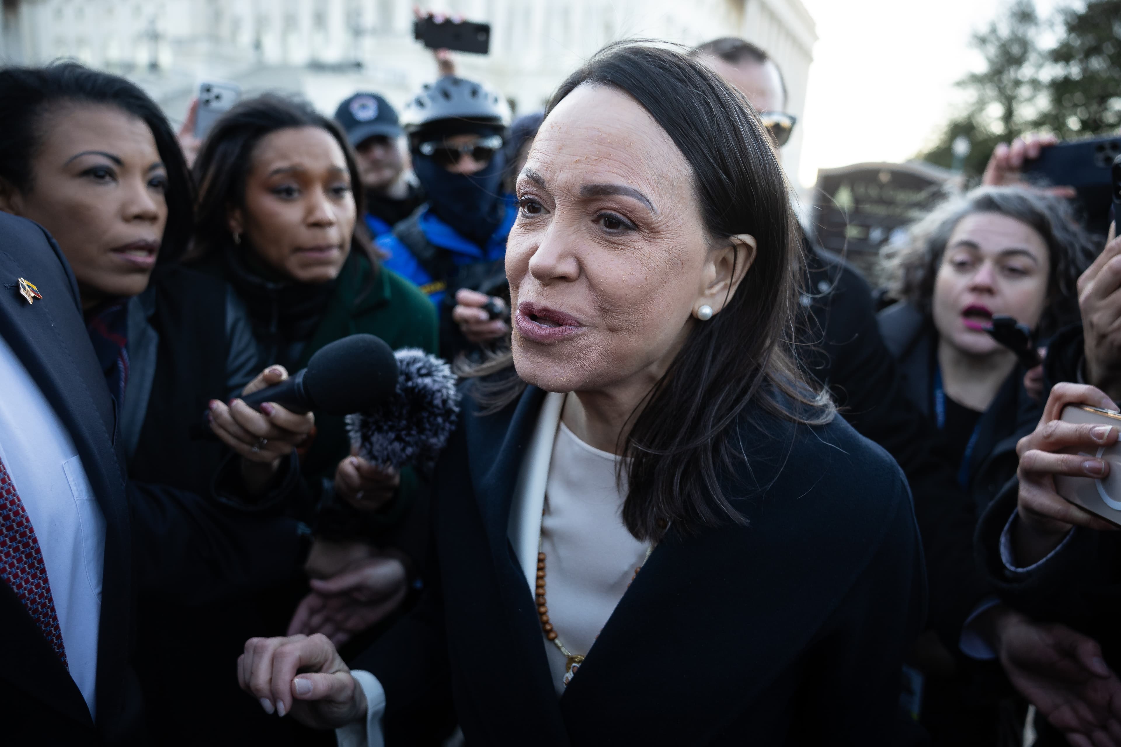 Venezuelan opposition leader says she presented her Nobel Peace Prize to Trump